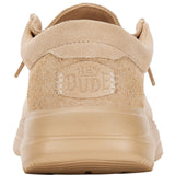 HEYDUDE Mens Wally X Suede Shoes Tan