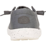 HEYDUDE Womens Wendy Canvas Shoe Dark Grey