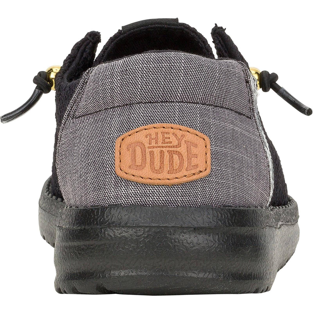 HEYDUDE Womens Wendy Boho Crochet Shoes Black