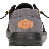 HEYDUDE Womens Wendy Boho Crochet Shoes Black