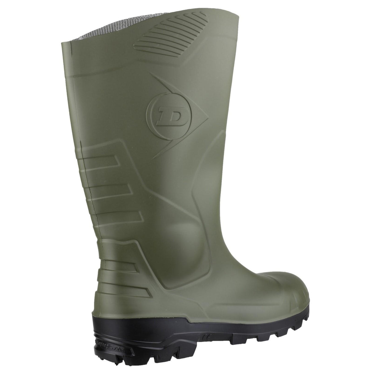 Dunlop Unisex Devon Full Safety Wellington Green/Black
