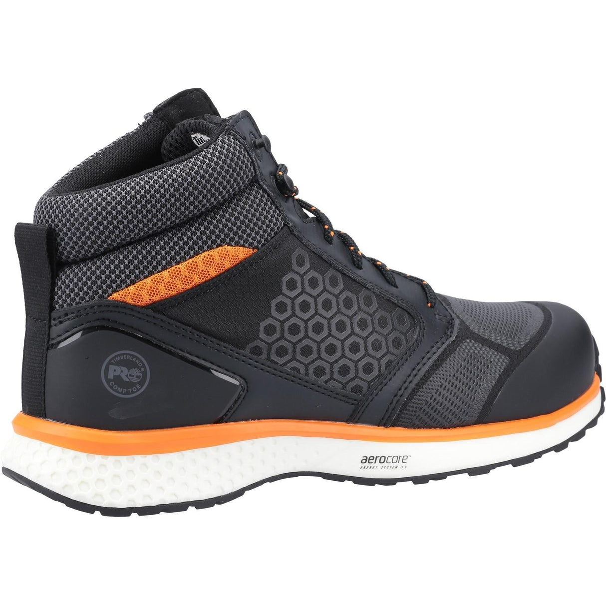 Timberland Pro Mens Reaxion Mid Composite Safety Boot Black/Orange