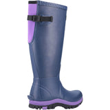 Cotswold Womens Realm Adjustable Wellington Boot Blue/Purple
