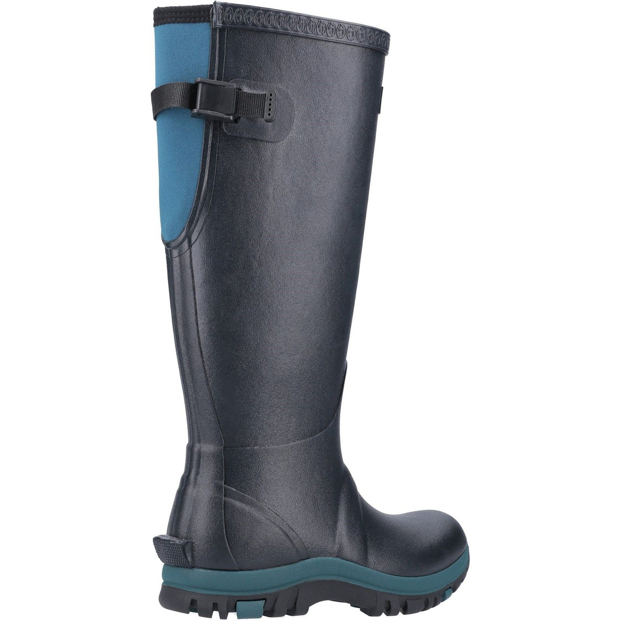 Cotswold Womens Realm Adjustable Wellington Boot Navy/Teal