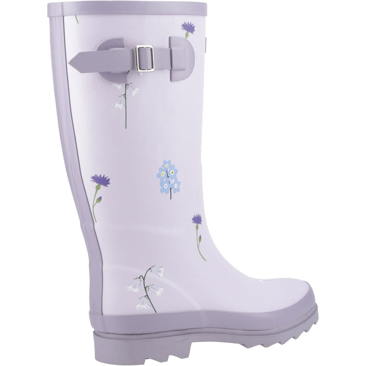 Cotswold Womens Wildflower Tall Wellingtons Lilac