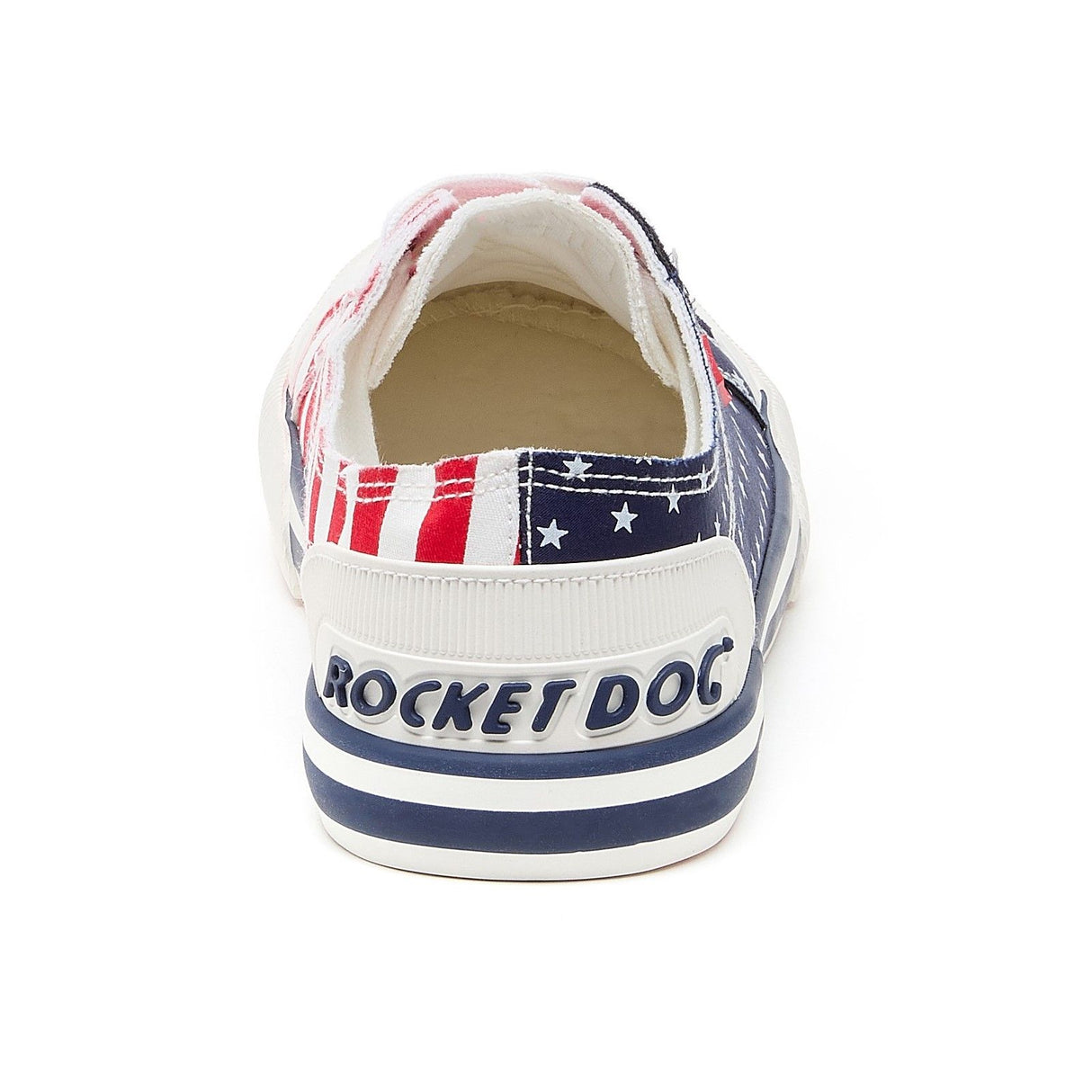 Rocket Dog Womens Jazzin Spangle Trainer Red/Navy