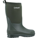Cotswold Junior Kids Hilly Neoprene Childrens Wellington Boot Green
