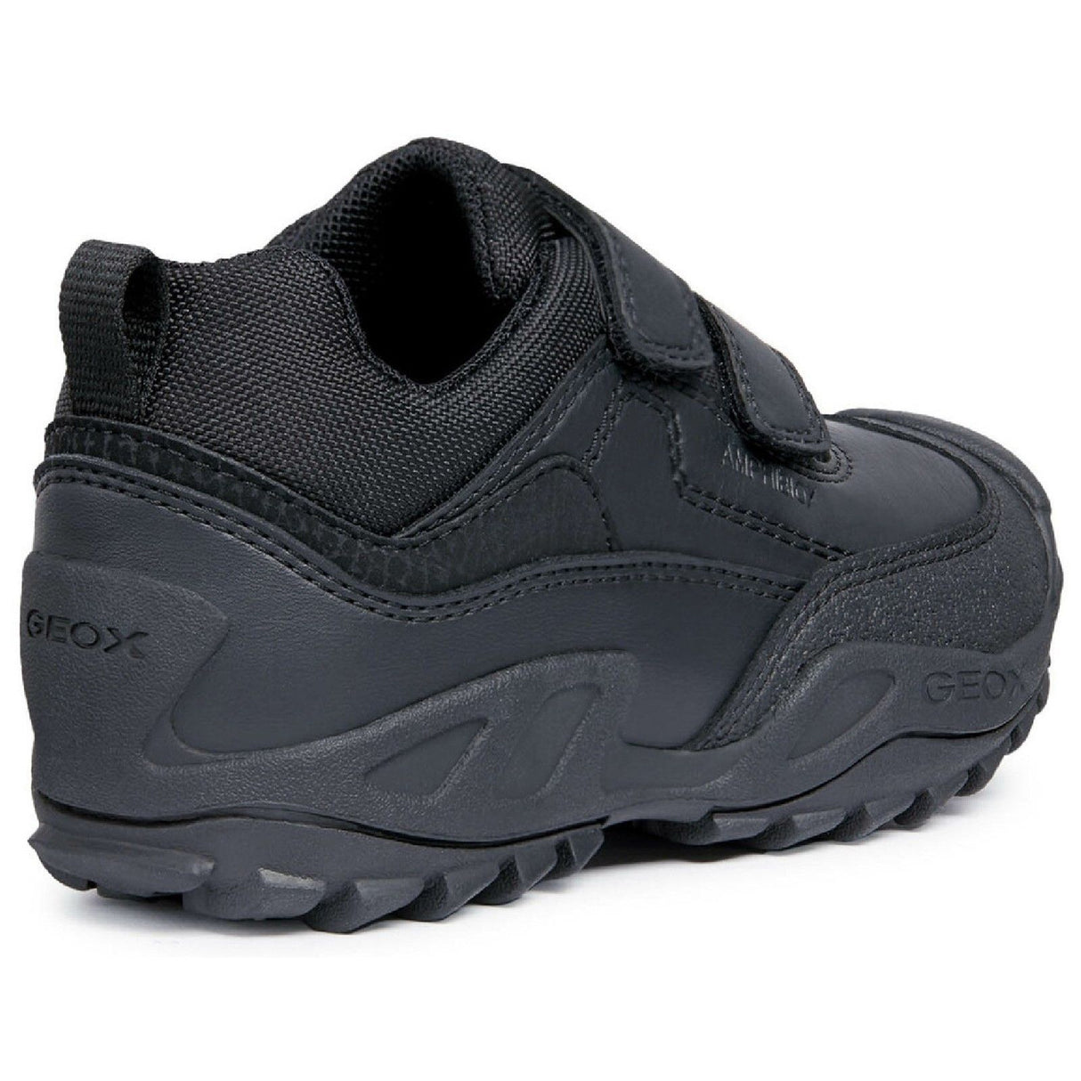 Geox Boys J New Savage B A Waterproof Touch Fastening Trainer Black
