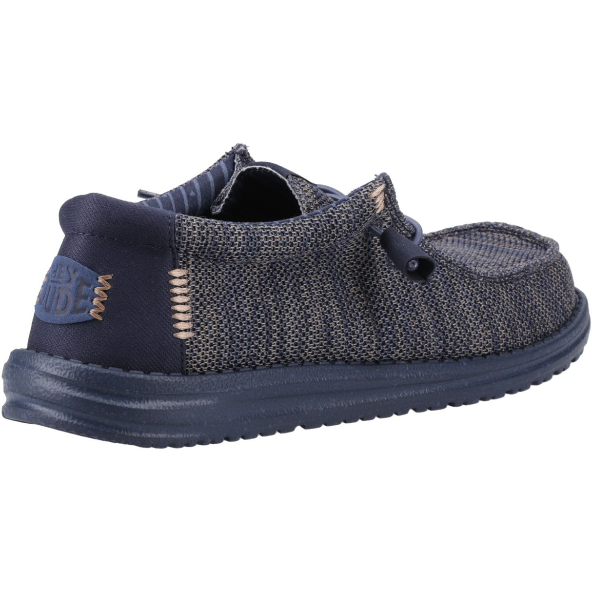 HEYDUDE Mens Wally Stretch Mesh Shoes Navy Blazer