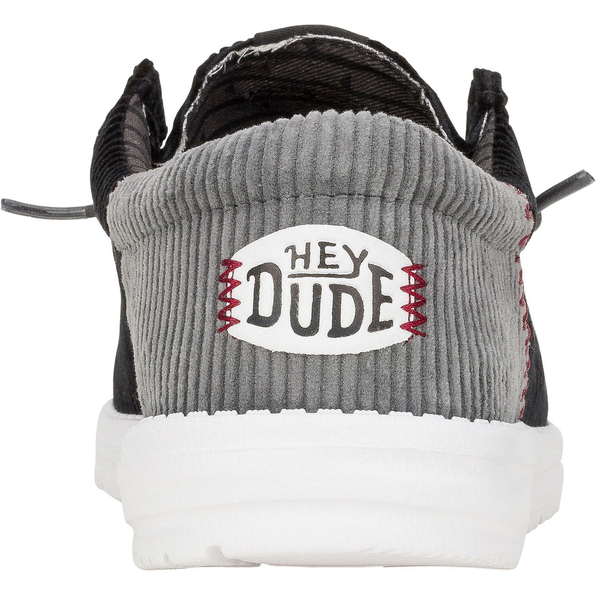 HEYDUDE Mens Wally Funk Corduroy Shoes Black