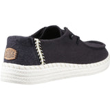 HEYDUDE Womens Wendy Espadrille Woven Shoes Black