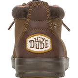 HEYDUDE Mens Wally Mid GripR Boots Dark Brown