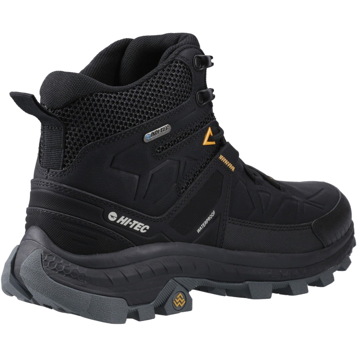 Hi-Tec Mens Rainier Hiking Boots Black