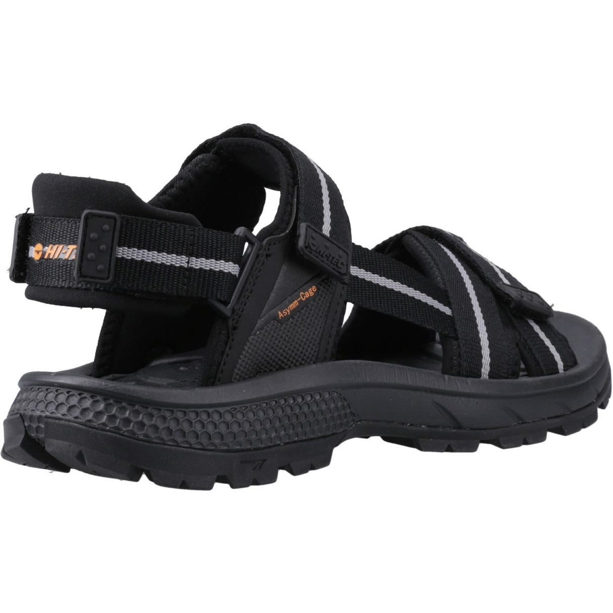 Hi-Tec Mens Sierra Sandal Black/Grey/Orange