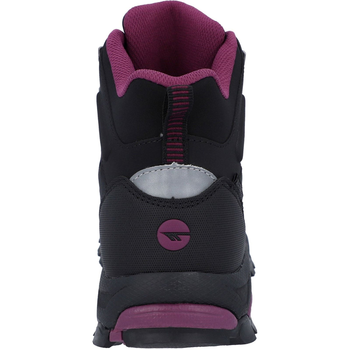 Hi-Tec Womens Jackdaw Mid Waterproof Boot Black/Burgundy