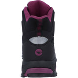 Hi-Tec Womens Jackdaw Mid Waterproof Boot Black/Burgundy