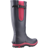 Cotswold Womens Milton Adjustable Wellington Boot Navy/Pink