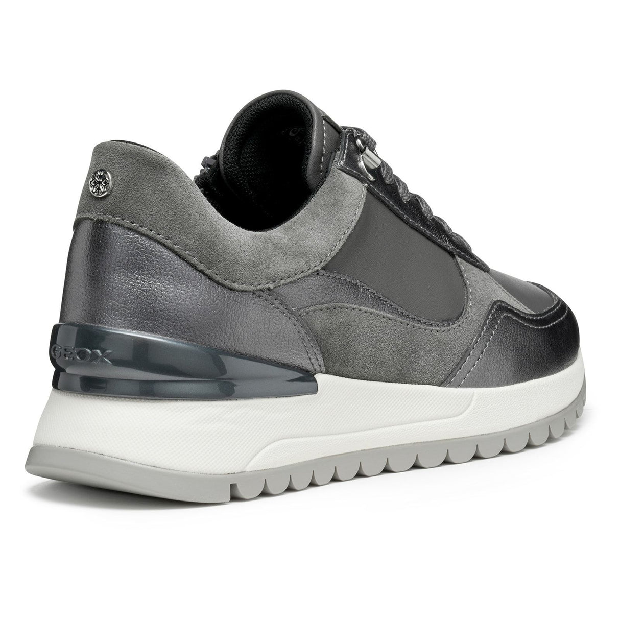 Geox Womens D DESYA A SNEAKERS Dark Grey/Gun