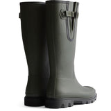 Hunter Womens Downpour Adjustable Boot Dark Olive/Black