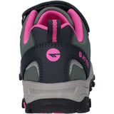 Hi-Tec Girls Blackout Low Boots Dark Forest/India Ink/Pink