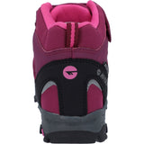 Hi-Tec Girls Blackout Mid Boots Dark Rose/Fuchsia
