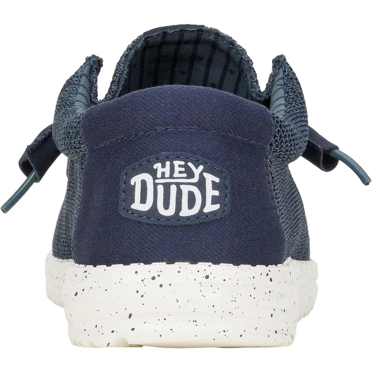 HEYDUDE Mens Wally Stretch Mesh Shoes Navy