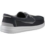 HEYDUDE Mens Welsh Grip Classic Mesh Shoes Black/Storm Gray