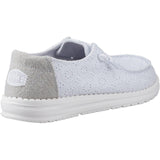 HEYDUDE Womens Wendy Eyelet Lace Shoes Ancient Blue