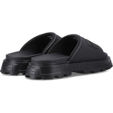 Hunter Womens Moulded Stacked Slider Black