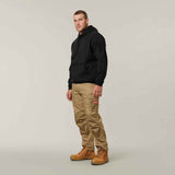 Hard Yakka Mens Brushed Fleece Hoodie Black