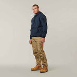 Hard Yakka Mens Brushed Fleece Hoodie Navy