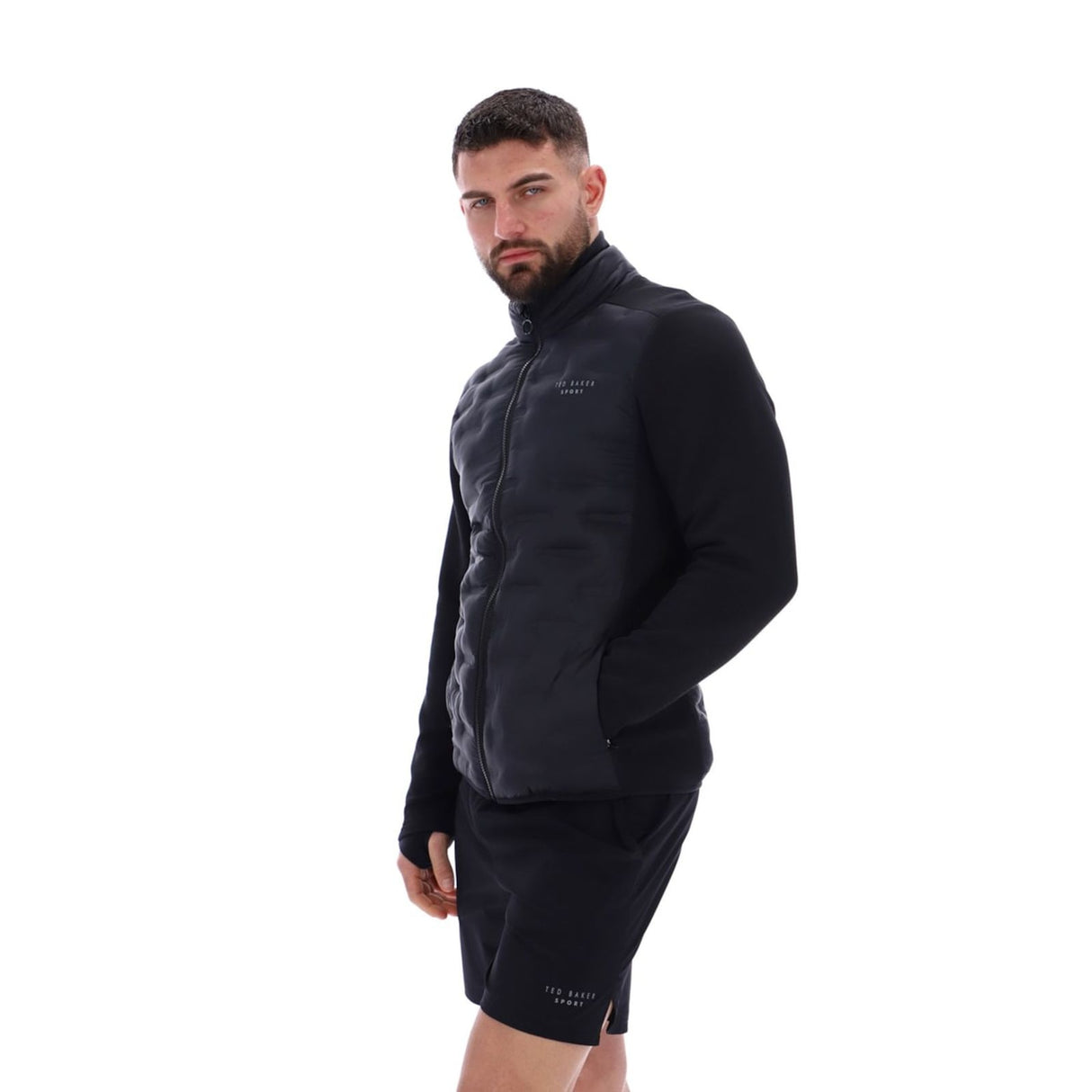 Ted Baker Sport Mens CONNOR Training Quilted Insulated Jacket Black
