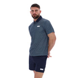 Ted Baker Sport Mens JAYDEN Printed Tennis Polo Shirt Navy