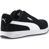 Puma Safety Mens Iconic Low Suede Safety Shoe Black/White