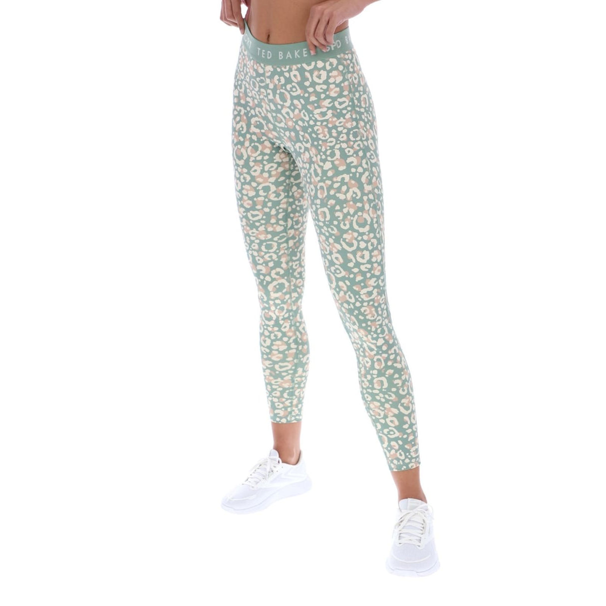 Ted Baker Sport Womens APPLE Essentials Printed Leggings Light Green