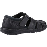 Hush Puppies Mens Albert Fisherman Sandal Black