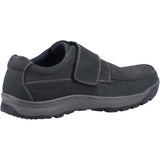 Hush Puppies Mens Casper Touch Fastening Shoes Navy Nubuck