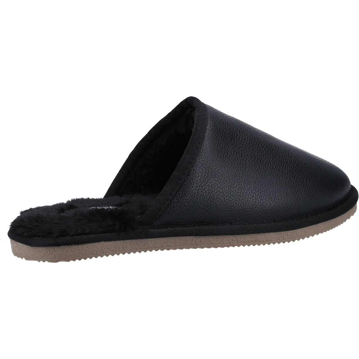 Hush Puppies Mens Coady Leather Slipper Black