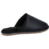 Hush Puppies Mens Coady Leather Slipper Black