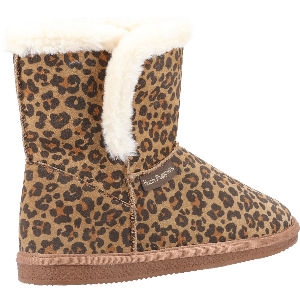 Hush Puppies Womens Ashleigh Slipper Bootie Leopard