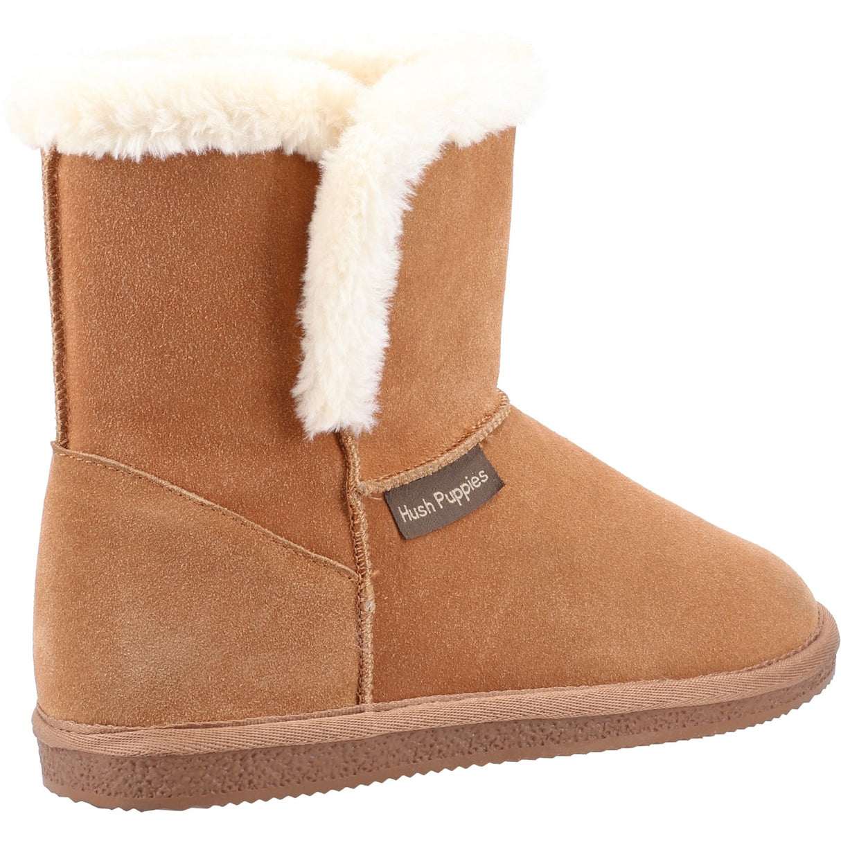 Hush Puppies Womens Ashleigh Slipper Bootie Tan