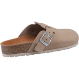 Hush Puppies Womens Bailey Closed Toe Mule Taupe
