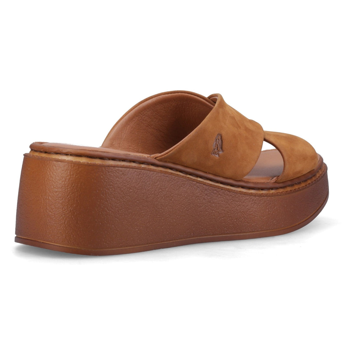 Hush Puppies Womens Bobbi Wedge Sandal Tan Nubuck