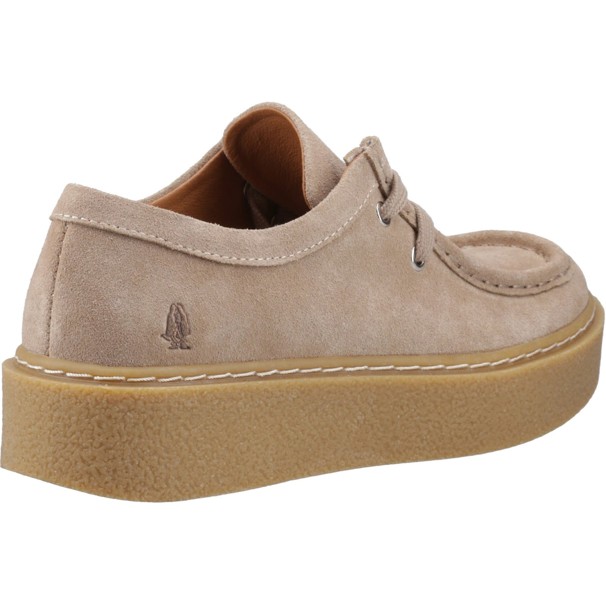 Hush Puppies Womens Bridie Suede Mocc Toe Taupe