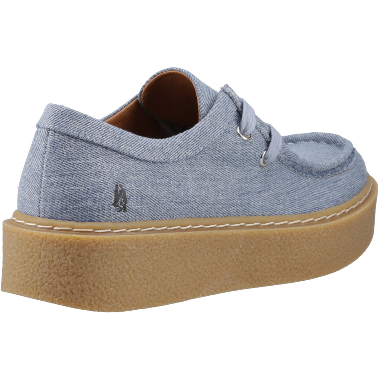 Hush Puppies Womens Bridie Textile Mocc Toe Denim