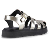 Hush Puppies Womens Cassandra Gladiator Sandal Gold