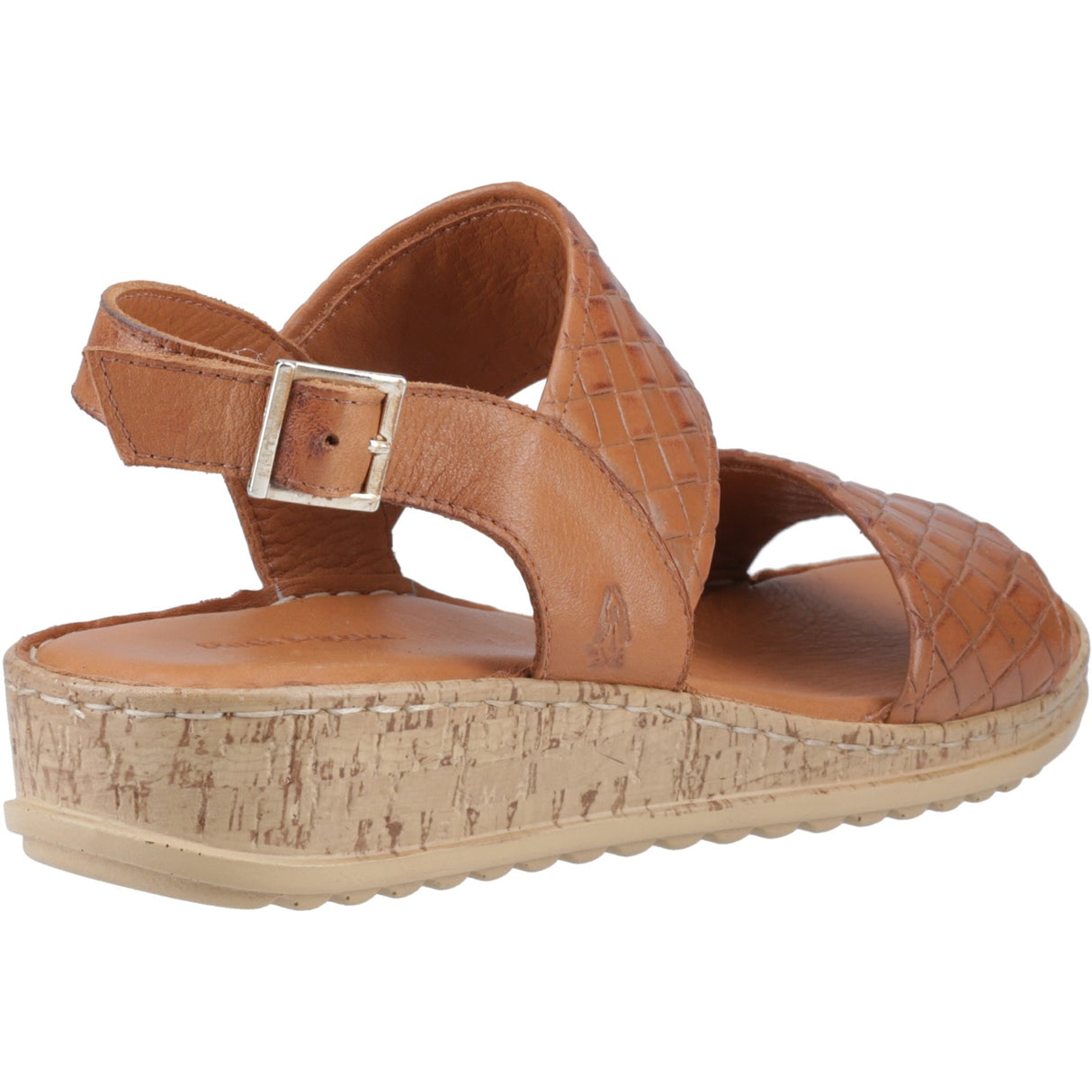 Hush Puppies Womens Ebony Wide Fit Sandal Tan