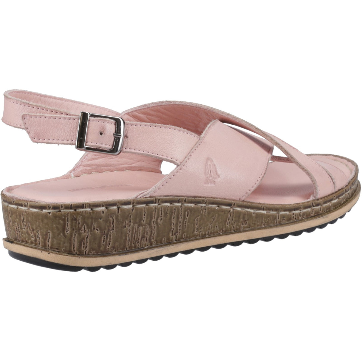 Hush Puppies Womens Elena Cross Over Wedge Sandal Blush