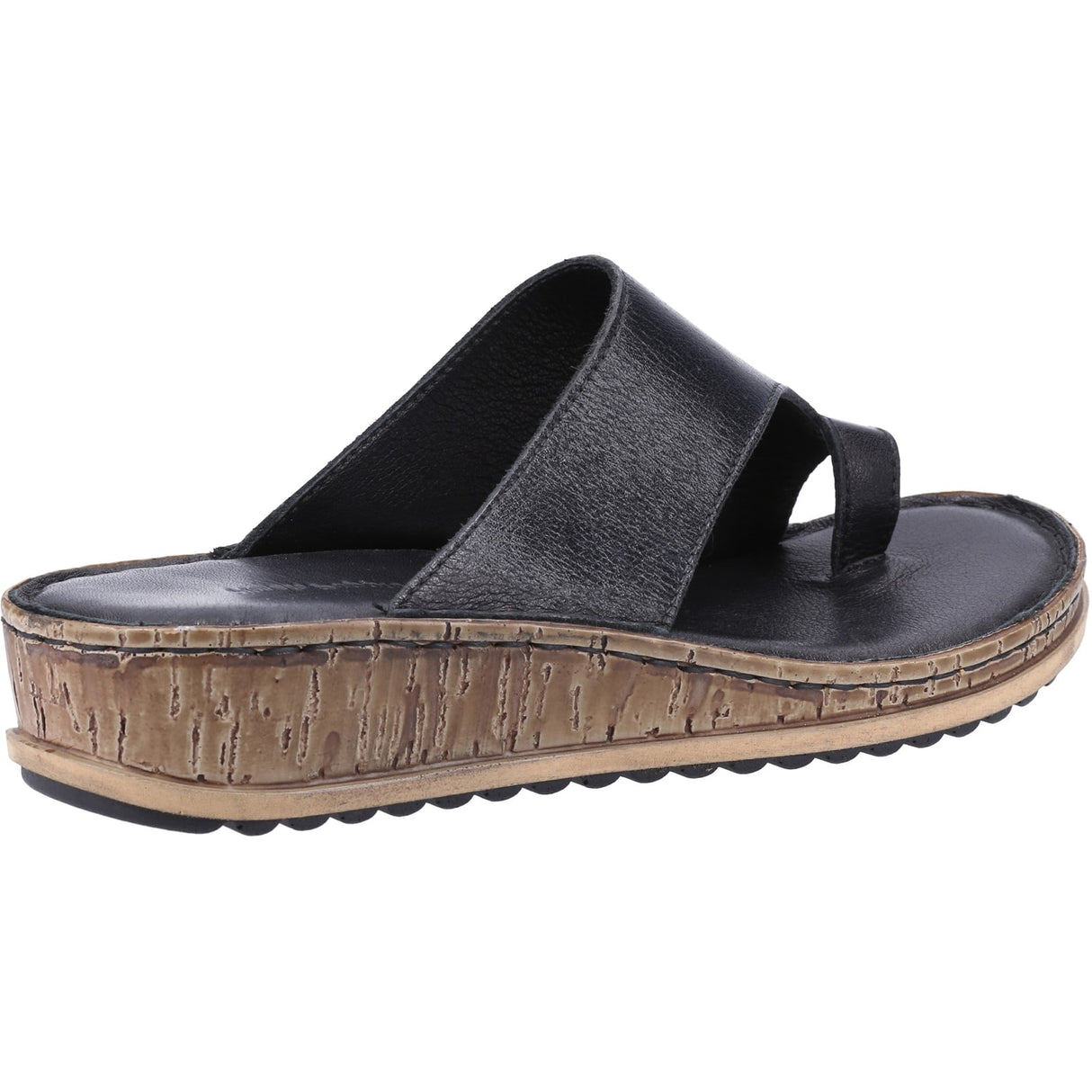 Hush Puppies Womens Elissa Toepost Sandal Black