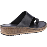 Hush Puppies Womens Elissa Toepost Sandal Black